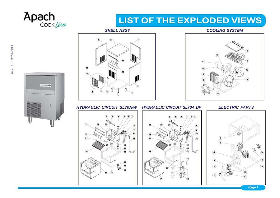 Деталировка Apach Cook Line ACB3716B