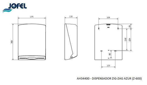 Диспенсер для салфеток JOFEL AH34400