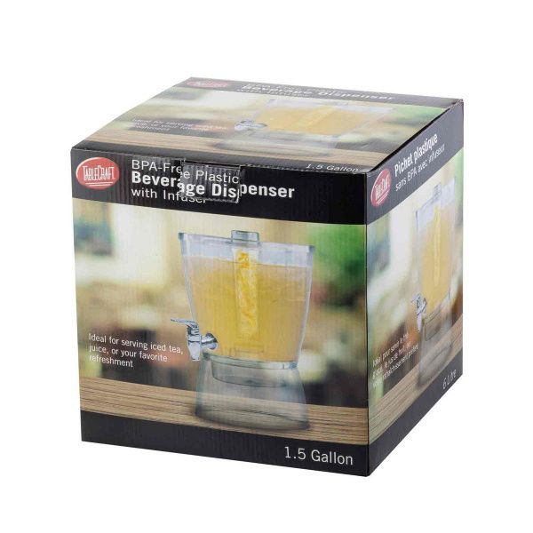 Диспенсер для сока TableCraft BAD1500 6,8л 24х26,7х34,2см с емкостью для льда