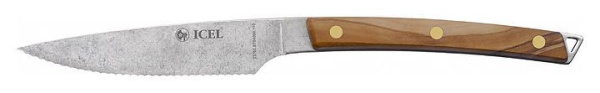 Нож для стейка Icel 23700.ST03000.110 110/235мм 2,5мм оливковое дерево
