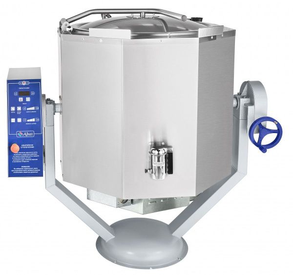 Котел пищеварочный Abat КПЭМ-160-ОМР-ВК со сливным краном