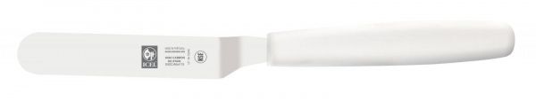 Шпатель изогнутый Icel 54200.6006000.090 9см белая ручка