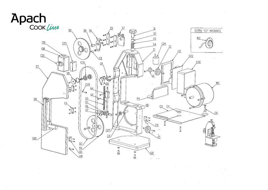 Деталировка Apach Cook Line ASW155A