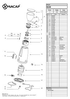 Деталировка Macap M2M
