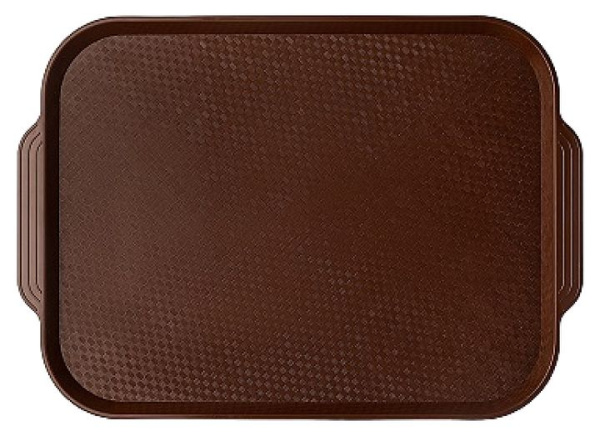 Поднос MGprof 1750 45*35,5см темно-коричневый АБС-пластик морозостойкий