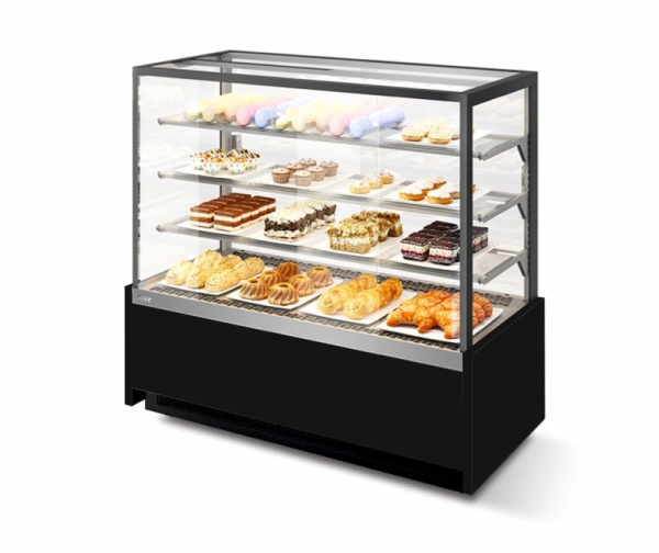 Витрина кондитерская Chilz Vete Kub 130 черный муар/металлик