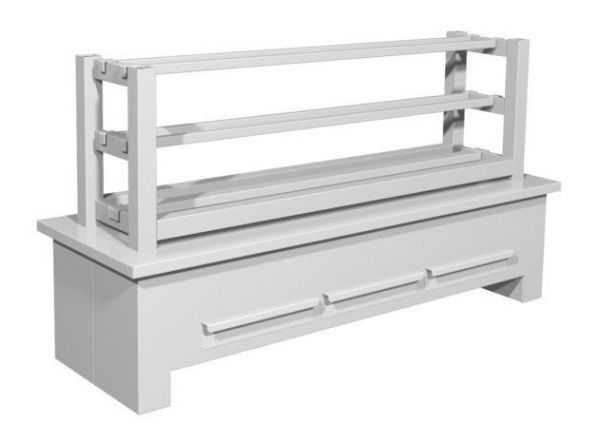 Угольный гриль робата VESTA 100*16