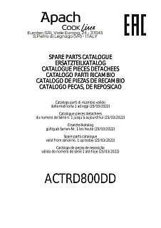 Деталировка Apach Cook Line ACTRD800DD