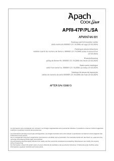 Деталировка Apach Cook Line APRI-47P/PL