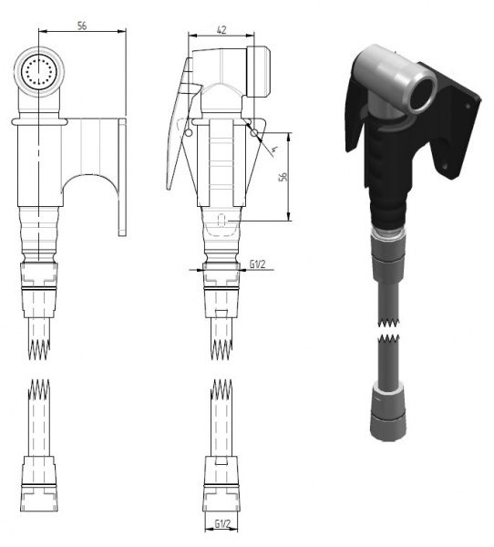 Душ-лейка Monolith R0802010101