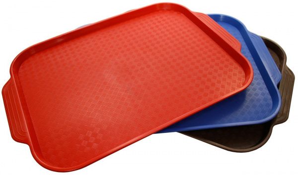 Поднос пластиковый Итерма 500х350 синий