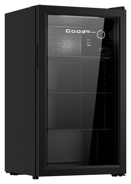 Шкаф холодильный со стеклом Cooleq TBC-85N черный