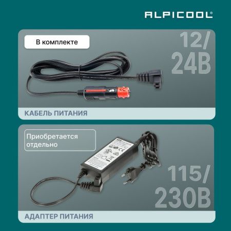 Холодильник автомобильный Alpicool P22 (12/24)