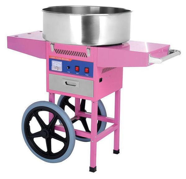 Аппарат для сахарной ваты Rosso HEC-03C с тележкой