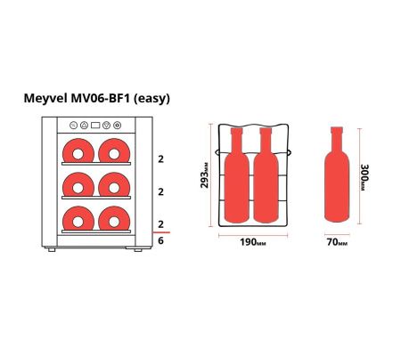 Шкаф винный Meyvel MV06-BSF1 (easy)