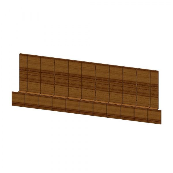 Комплект фасадов лицевой для кондитерской нейтральной витрины Capital - 1505S