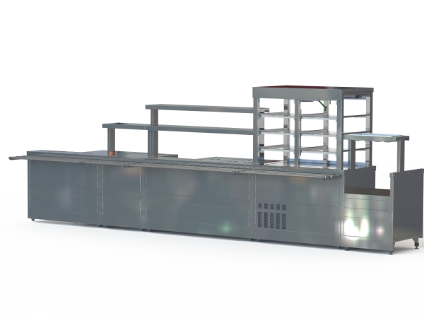 Прилавок кассовый Gabino MC-10/7 cтолешница нерж