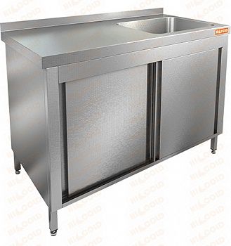 Ванна моечная Hicold НСЗК1М-16/7БП закрытая с дверцами-купе