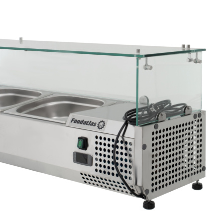 Витрина холодильная для ингредиентов Foodatlas VRX1500/380FG