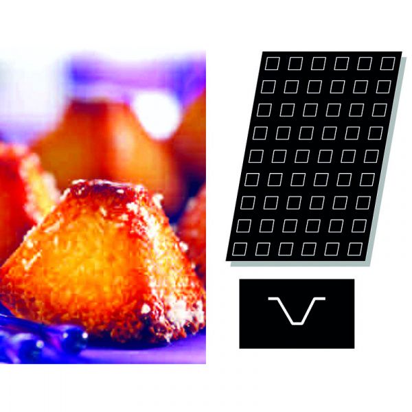 Форма силиконовая Paderno 60х40см 54 порции 47740-12