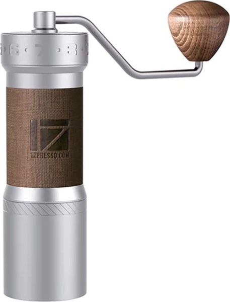 Кофемолка ручная 1Zpresso K-Max серебристо-серая