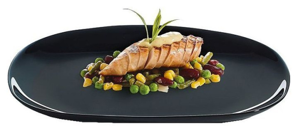 Тарелка Arcoroc Evolutions Black Specialties P1137 280х230мм