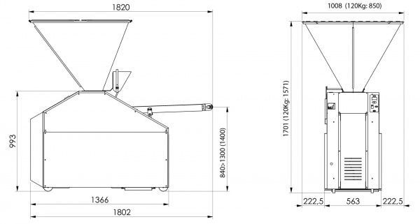 Тестоделитель JAC GD130