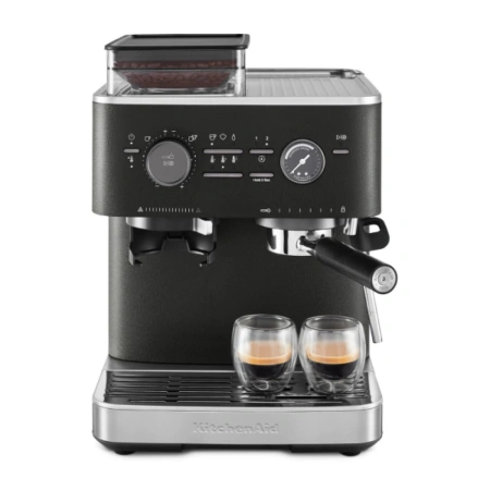 Полуавтоматическая кофемашина KitchenAid 5KES6551EBK черный чугун