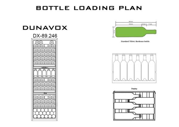 Шкаф винный Dunavox DX-89.246TSS