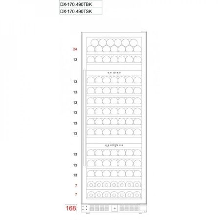 Шкаф винный Dunavox DX-181.490SDSK