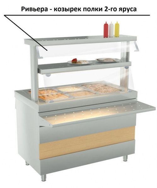 Козырек полки 2-го яруса Атеси Ривьера (1200мм)