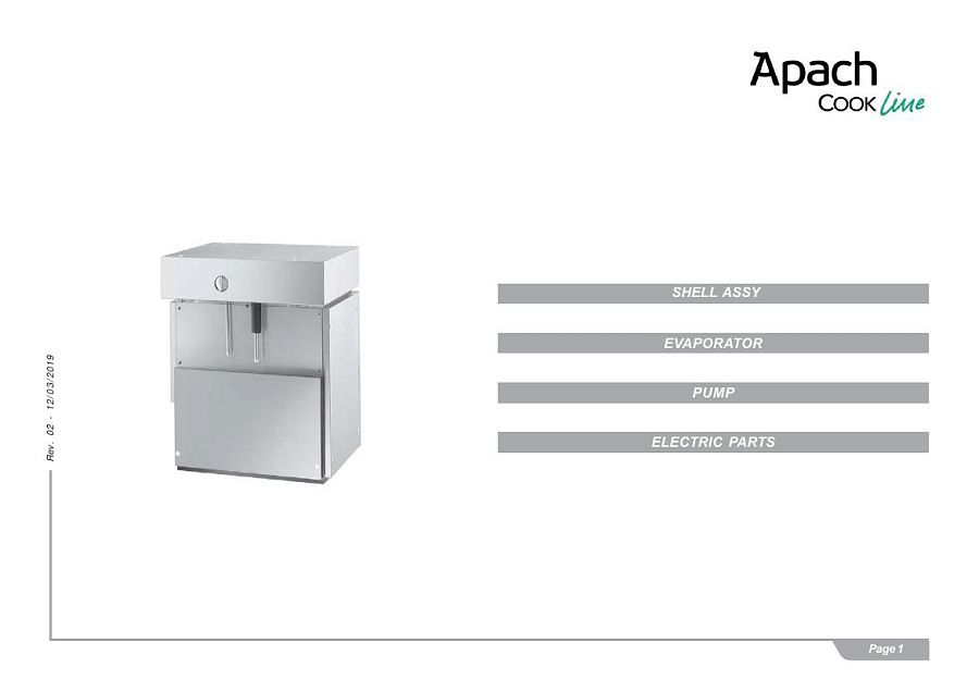 Деталировка Apach Cook Line AS1040B