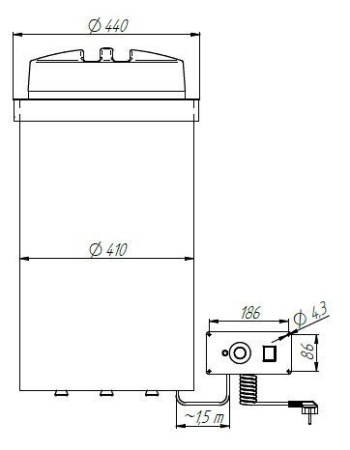 Диспенсер для тарелок встраиваемый Kocateq DM94976/3