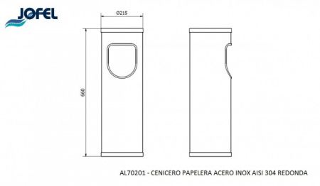 Урна-пепельница JOFEL AL70201