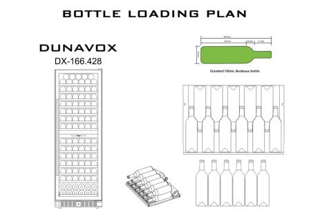Шкаф винный Dunavox DX-166.428SDSK