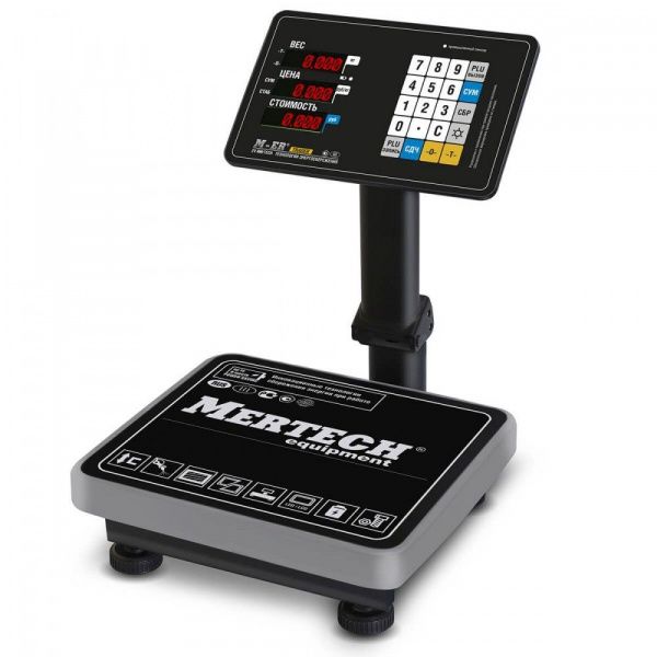 Весы напольные Mertech M-ER 333 ACPU-32.5 LED с расч. стоимости