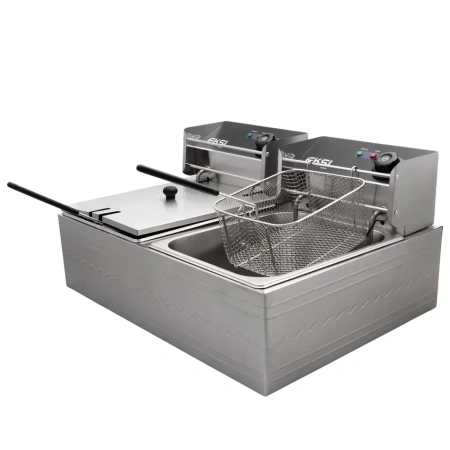 Фритюрница Eksi 6+6L Electric Fryer