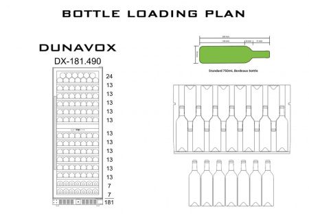 Шкаф винный Dunavox DX-181.490DBK