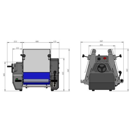 Тестораскатка Kocateq OMJ370V