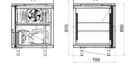Холодильный стол Polair TM4GN-G