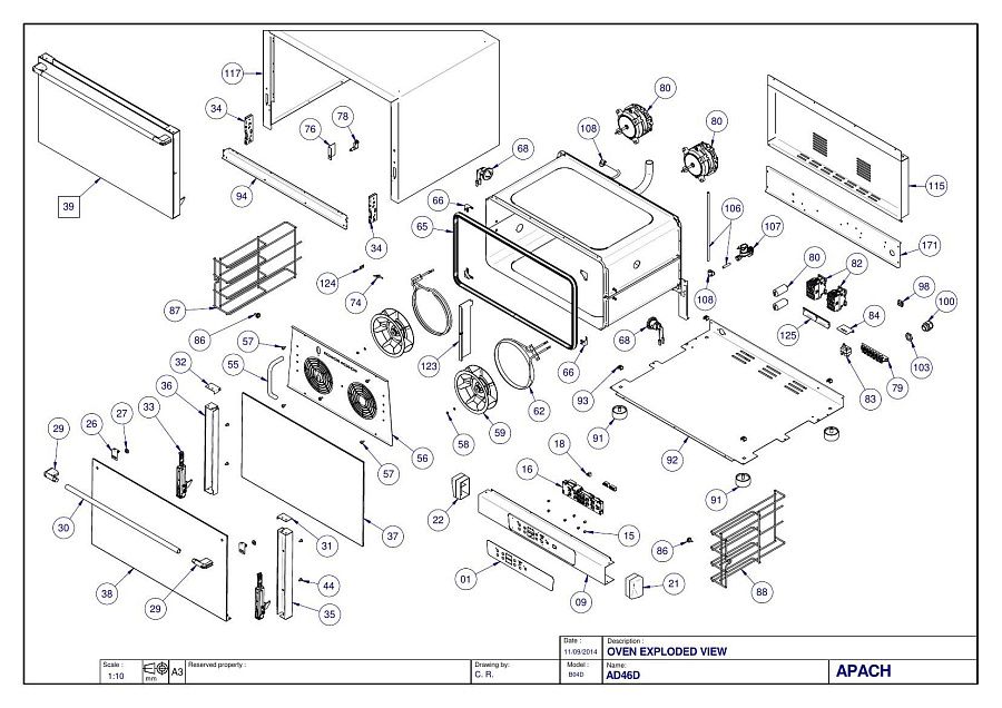 Деталировка Apach Cook Line AD46D