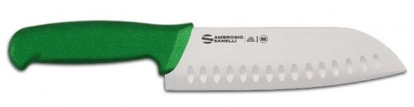 Нож Santoku Ambrogio Sanelli Supra Colore S350.018G 18см