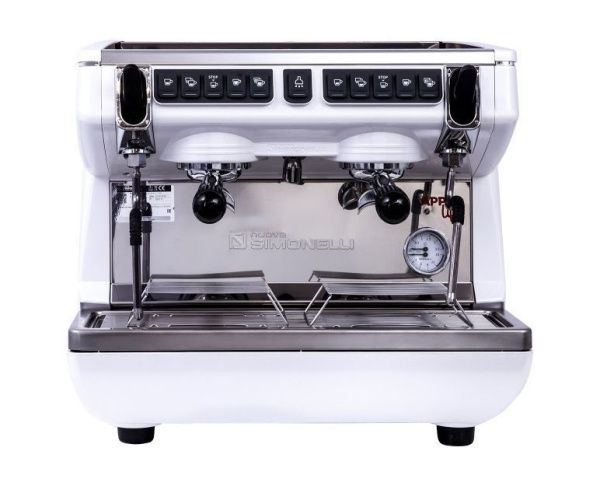 Кофемашина Nuova Simonelli Appia Life Compact 2Gr V white (высокие группы, экономайзер, Easy Cream)