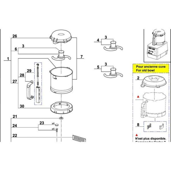 Нож для куттера Robot Coupe 27134