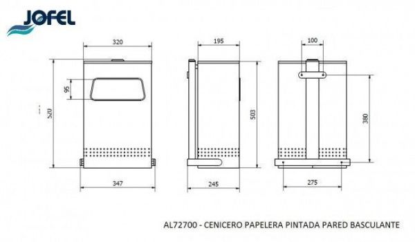 Урна-пепельница JOFEL AL72700