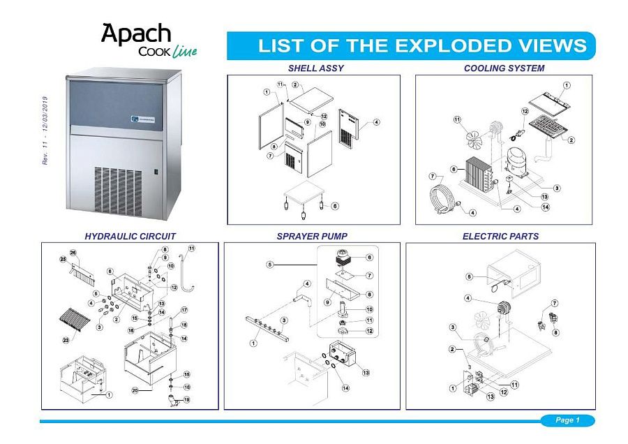 Деталировка Apach Cook Line ACB6840B