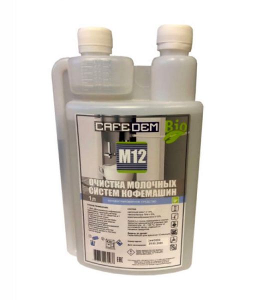 Средство для очистки молочных систем кофемашин CAFEDEM M12 (1л)