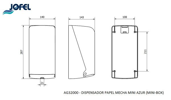 Диспенсер для рулонных полотенец JOFEL AG32000