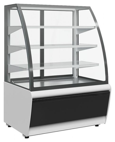 Витрина кондитерская Полюс K70 VV 0,9-1 9006-9005 (ВХСв-0,9д Carboma Люкс ТЕХНО)
