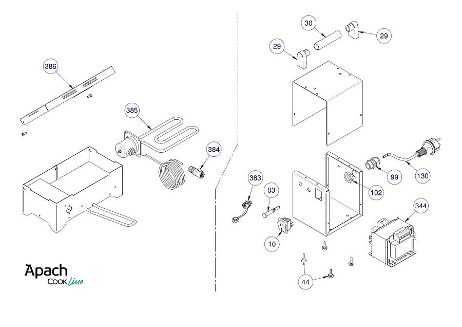 Деталировка Apach Cook Line SMK02